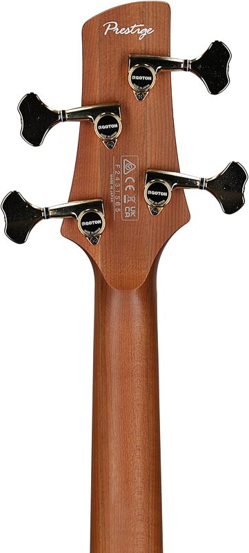 open zoom image for Ibanez SR3500 Prestige Electric Bass (with Case), Black, Headstock Straight Back