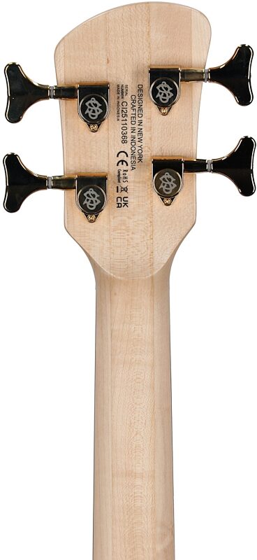 open zoom image for Spector Icon NS-2 Bolt-On Electric Bass, Black Stain Gloss, Headstock Straight Back