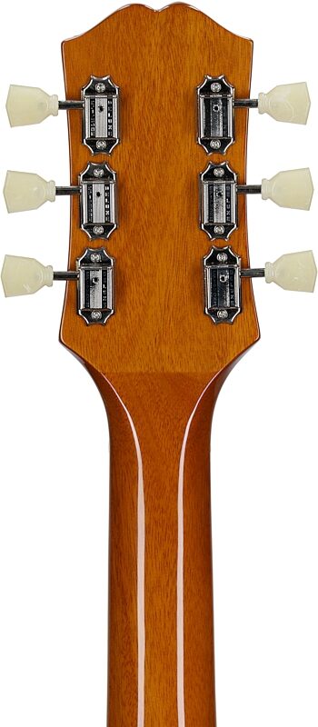 open zoom image for Epiphone J-200 Studio Jumbo Acoustic-Electric Guitar (with Gig Bag), Natural, Headstock Straight Back