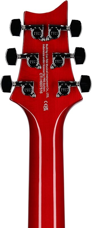open zoom image for PRS Paul Reed Smith SE Studio Electric Guitar (with Gig Bag), Charcoal Cherry Burst, Headstock Straight Back