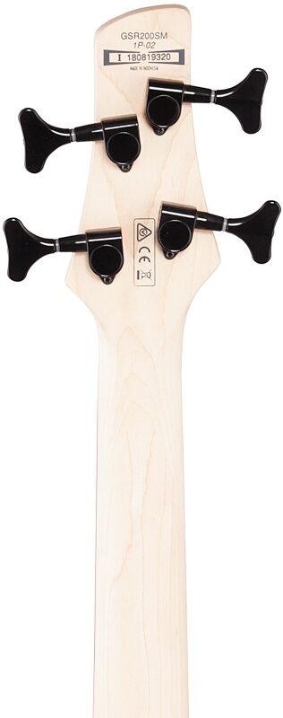 open zoom image for Ibanez GSR200SM Electric Bass, Natural Gray Burst, Headstock Straight Back