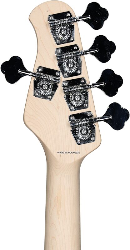 open zoom image for Sterling by Music Man Ray5HH Electric Bass, 5-String, Cobra Blue, Hard Maple Fretboard, Headstock Straight Back