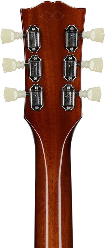 open zoom image for Epiphone Inspired by Gibson Custom 1962 ES-335 Reissue Electric Guitar (with Case), Vintage Burst, Headstock Straight Back