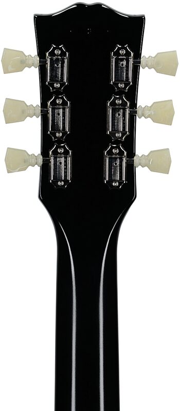 open zoom image for Epiphone Inspired by Gibson Custom 1962 ES-335 Reissue Electric Guitar (with Case), Aged Ebony, Headstock Straight Back