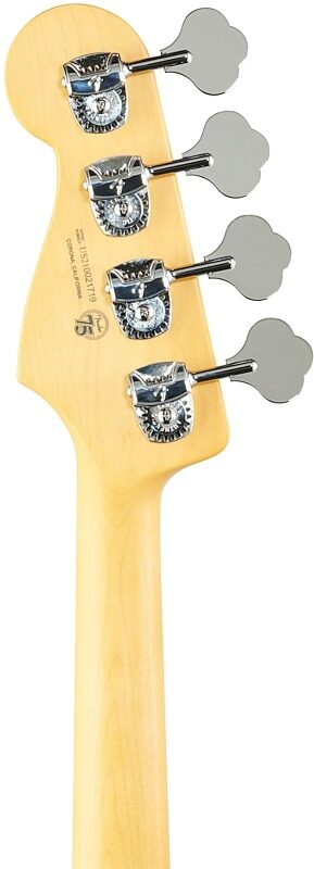open zoom image for Fender American Pro II Jazz Electric Bass, Maple Fingerboard (with Case), 3-Color Sunburst, Headstock Straight Back