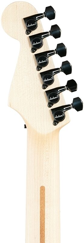 open zoom image for Jackson USA Adrian Smith San Dimas Electric Guitar, Maple Fingerboard (with Case), Snow White, Headstock Straight Back