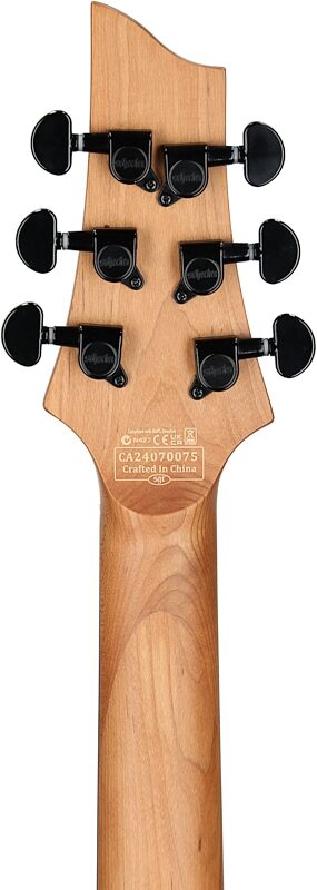 open zoom image for Schecter C-1 Standard Electric Guitar, Black Fade Burst Burl, Headstock Straight Back