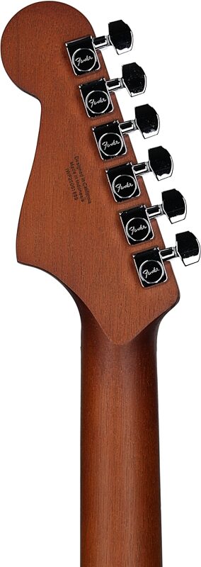 open zoom image for Fender Acoustasonic Standard Jazzmaster Acoustic-Electric Guitar, Aged Natural, Headstock Straight Back