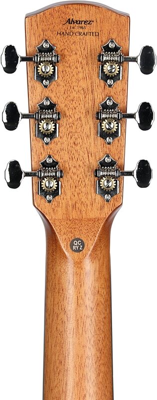 open zoom image for Alvarez Delta 00 Grand Concert Acoustic Guitar, Tobacco Sunburst, Headstock Straight Back