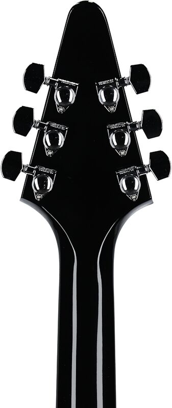open zoom image for Gibson 80s Flying V Electric Guitar (with Case), Ebony, Headstock Straight Back