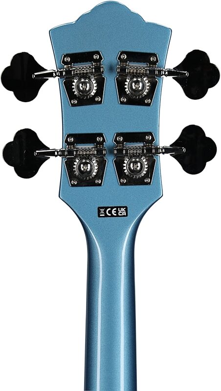 open zoom image for Guild Starfire I Electric Bass, Pelham Blue, Headstock Straight Back