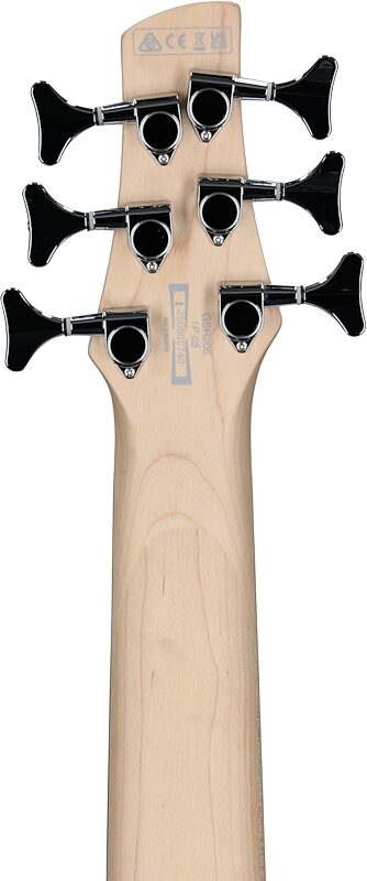 open zoom image for Ibanez GSR206 6-String Electric Bass, Transparent Gray Flat, Open Box (Very Good), Headstock Straight Back