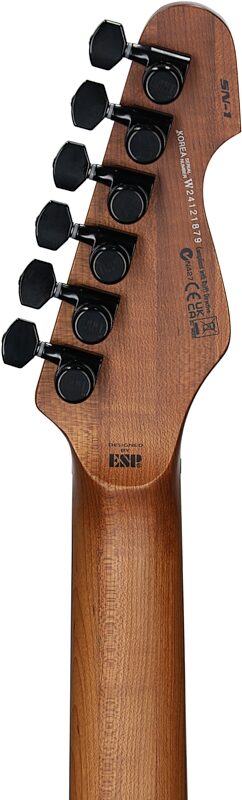 open zoom image for ESP LTD Deluxe SN-1 HT Electric Guitar, Black Blast, Headstock Straight Back