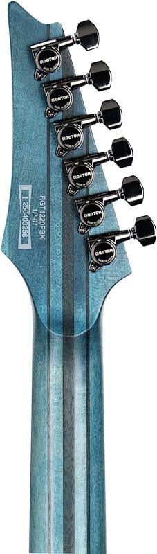 open zoom image for Ibanez RGT1220PBK Premium Electric Guitar (with Gig Bag), Cosmic Blue, Headstock Straight Back