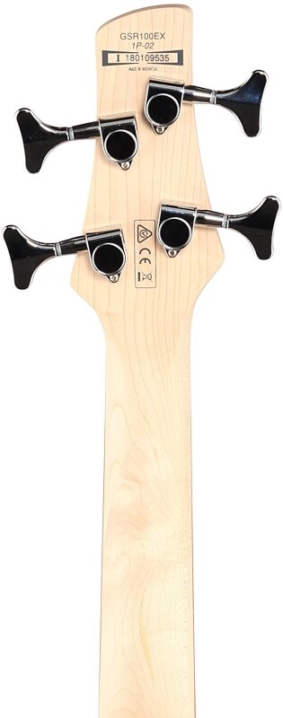 open zoom image for Ibanez GSR100EX Electric Bass Guitar, Black, Headstock Straight Back