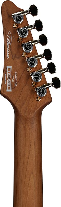 open zoom image for Ibanez AZ47P1QM Premium Electric Guitar (with Gig Bag), Dragon Eye Burst, Headstock Straight Back