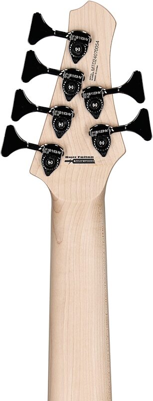 open zoom image for MTD Kingston Z6 Left-Handed Electric Bass, Natural, Headstock Straight Back