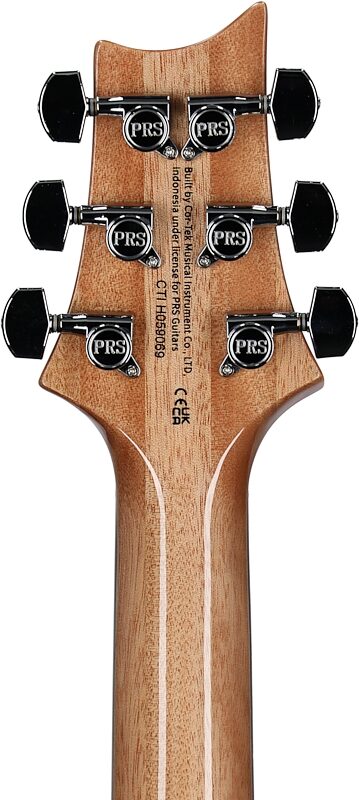 open zoom image for PRS Paul Reed Smith SE Santana Electric Guitar (with Gig Bag), Santana Yellow, Headstock Straight Back