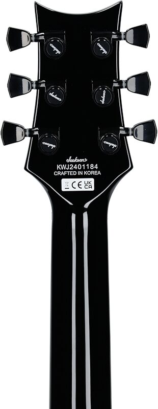 open zoom image for Jackson Pro Series Diamond Rowe Monarkh Electric Guitar (with Gig Bag), Dark Rose, Headstock Straight Back