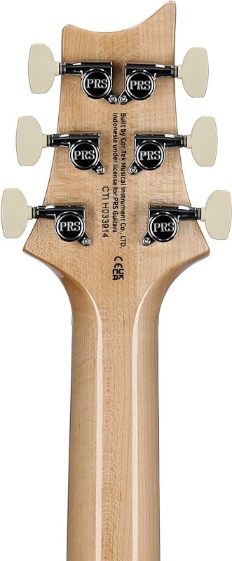 open zoom image for PRS Paul Reed Smith SE Custom 24 Electric Guitar (with Gig Bag), Slate Blue, Headstock Straight Back