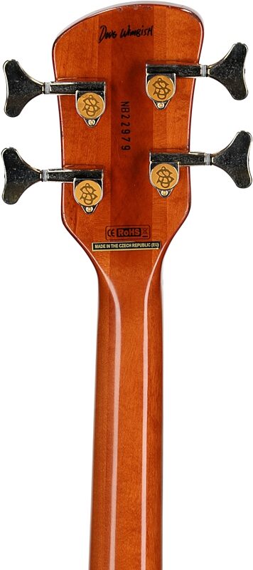 open zoom image for Spector Euro 4 Doug Wimbish Signature Limited Edition Electric Bass, Amber Relic, Headstock Straight Back