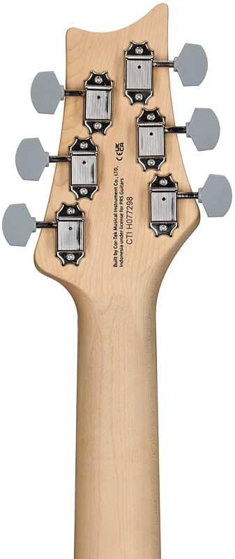 open zoom image for PRS Paul Reed Smith SE Silver Sky Electric Guitar, Left-Handed, Rosewood Fretboard (with Gig Bag), Laurel Green, Headstock Straight Back
