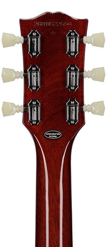 open zoom image for Epiphone Inspired by Gibson Custom 1964 SG Standard Maestro Electric Guitar, Left-Handed (with Case), Cherry, Headstock Straight Back