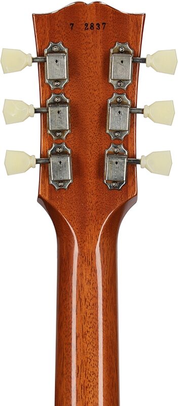 open zoom image for Gibson Custom 57 Les Paul Standard Goldtop VOS Electric Guitar (with Case), Gold Top, Headstock Straight Back