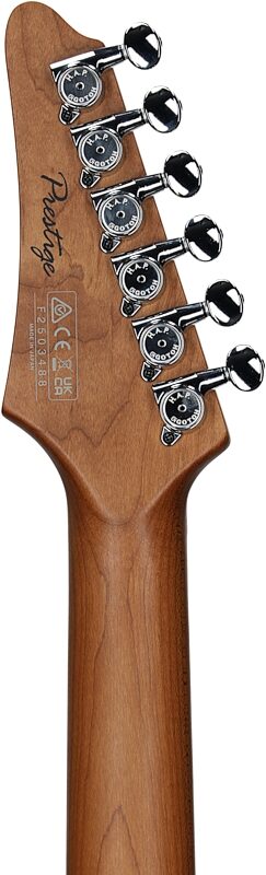 open zoom image for Ibanez Prestige AZ2204NW Electric Guitar (with Case), Vermillion Red, Headstock Straight Back
