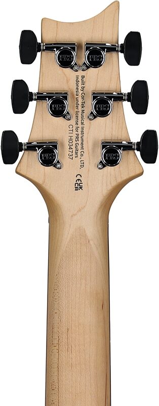 open zoom image for PRS Paul Reed Smith SE CE24 Standard Stoptail Electric Guitar (with Gig Bag), Satin Ice Blue Metallic, Headstock Straight Back