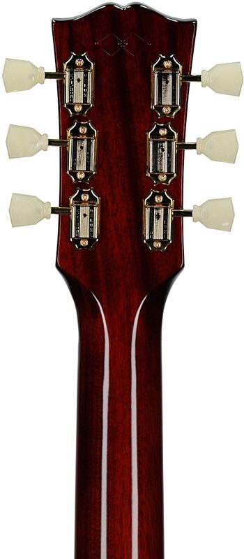 open zoom image for Epiphone Inspired by Gibson Custom 1960 Hummingbird Acoustic-Electric Guitar, Left-Handed (with Case), Cherry Sunburst, Headstock Straight Back