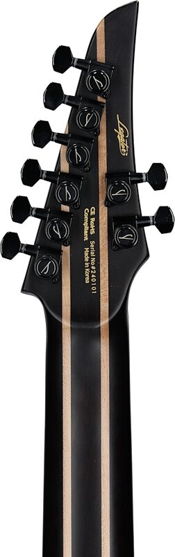 open zoom image for Legator Ninja X8F Multi-Scale Guitar, 8-String (with Gig Bag), Caribbean Blue, Headstock Straight Back