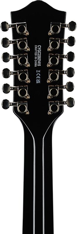 open zoom image for Gretsch G5422G-12 Electromatic Hollowbody Electric Guitar, 12-String, Barrel Burst, Headstock Straight Back