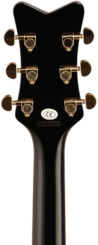 open zoom image for Gretsch G5022CBFE Rancher Falcon Jumbo Acoustic-Electric Guitar, Black, Headstock Straight Back