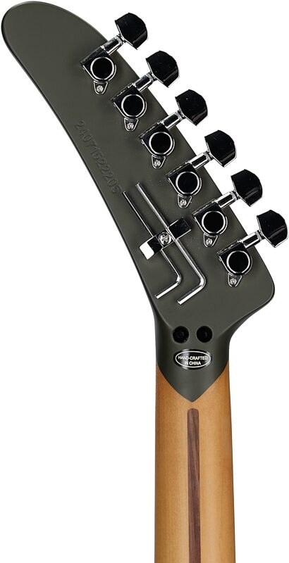 open zoom image for Kramer 84 HH FR Electric Guitar, Maple Fingerboard (with Gig Bag), Atlas Green, Headstock Straight Back