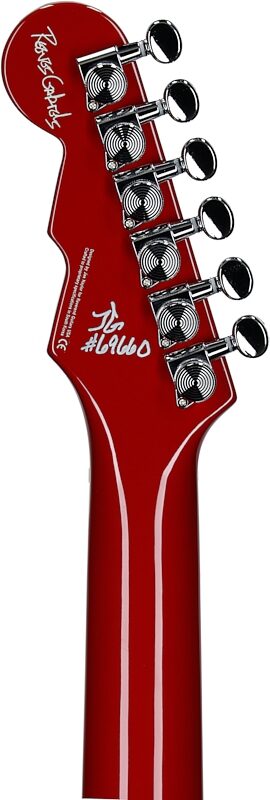 open zoom image for Reverend Reeves Gabrels Dirtbike Royale Electric Guitar, Red, Headstock Straight Back