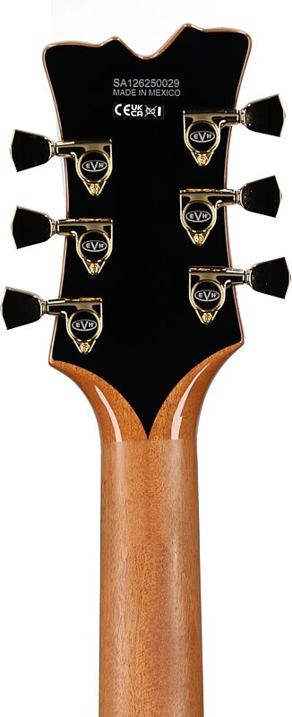 open zoom image for EVH Eddie Van Halen SA-126 Special Electric Guitar (with Case), Platinum Pearl Metallic, Headstock Straight Back