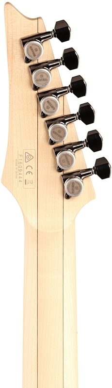 open zoom image for Ibanez RG652AHMFX Prestige Electric Guitar (with Case), Nebula Green Burst, Headstock Straight Back