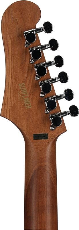 open zoom image for Guild Surfliner Deluxe Electric Guitar, Black Metallic, Headstock Straight Back