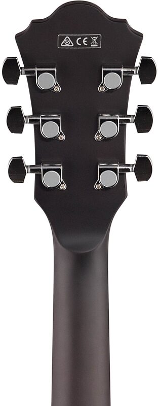open zoom image for Ibanez AS53 Artcore Semi-Hollowbody Electric Guitar, Flat Transparent Black, Headstock Straight Back