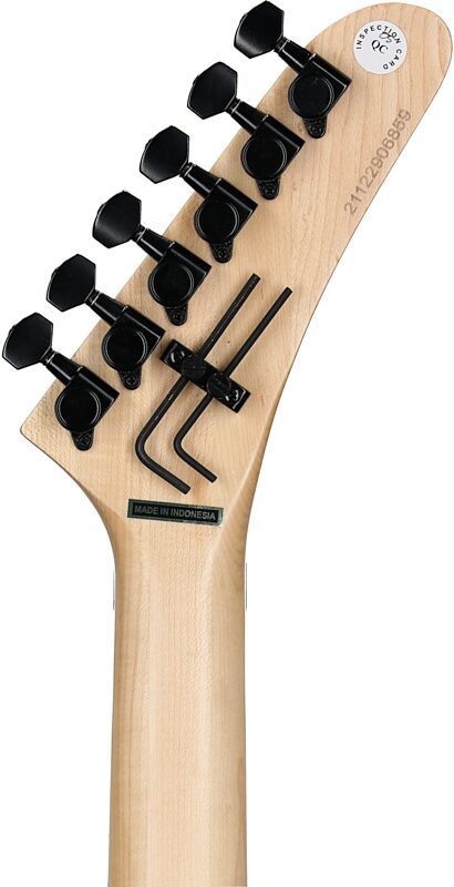 open zoom image for Kramer Baretta Original Series Electric Guitar, Left-Handed, Bumblebee Yellow, Headstock Straight Back