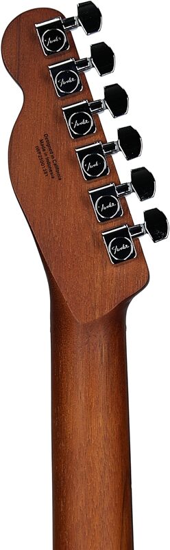 open zoom image for Fender Acoustasonic Standard Telecaster Acoustic-Electric Guitar, Black, Headstock Straight Back