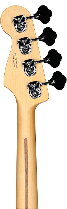 open zoom image for Fender American Ultra II Jazz Electric Bass, with Ebony Fingerboard (with Case), Noble Blue, Headstock Straight Back