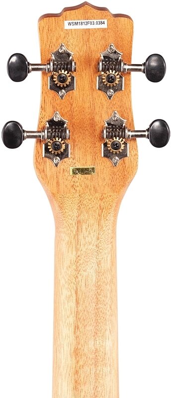 open zoom image for Luna Vintage Mahogany Baritone Acoustic-Electric Ukulele, New, Headstock Straight Back