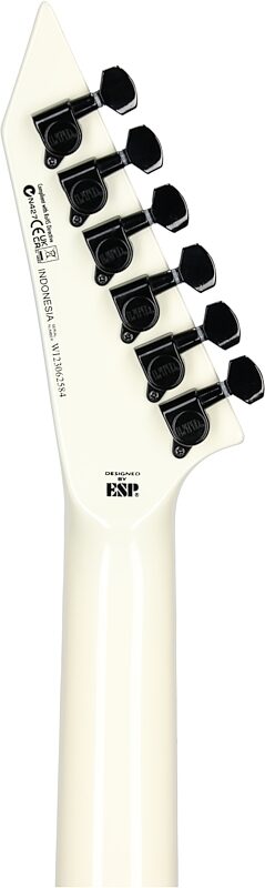 open zoom image for ESP LTD EX-200 Electric Guitar, Olympic White, Headstock Straight Back