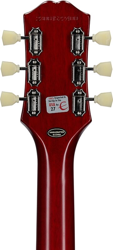 open zoom image for Epiphone 1959 Les Paul Standard Electric Guitar (with Case), Aged Honey Fade, Headstock Straight Back