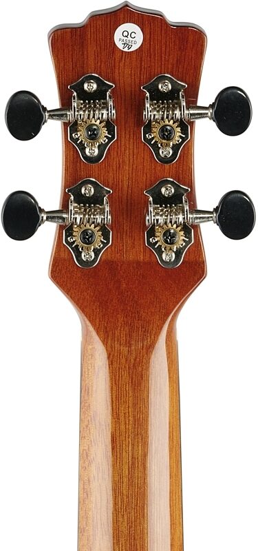 open zoom image for Luna Vista Deer Concert Acoustic-Electric Ukulele (with Gig Bag), New, Headstock Straight Back