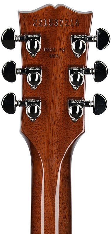 open zoom image for Gibson Les Paul Standard '60s Custom Color Electric Guitar, Plain Top (with Case), Classic White, Headstock Straight Back