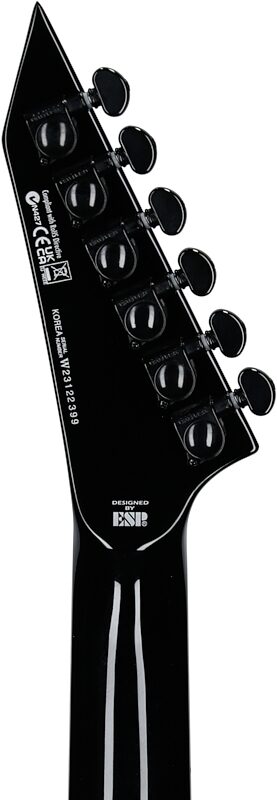 open zoom image for ESP LTD MH-1000 EverTune Electric Guitar, Charcoal Burst, Headstock Straight Back