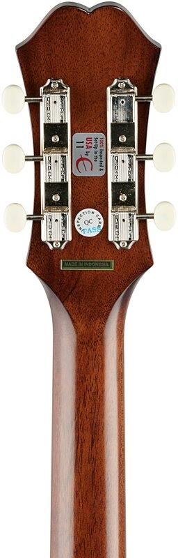 open zoom image for Epiphone Masterbilt Texan Acoustic-Electric Guitar, Faded Cherry Aged Gloss, Headstock Straight Back